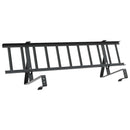 vidaXL Tető havazásvédő Fekete 100 x 29,5 x 34,5 cm Acél