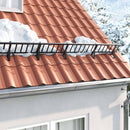 vidaXL Tető havazásvédő Fekete 300 x 29,5 x 34,5 cm Acél