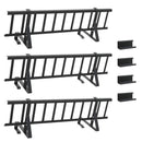 vidaXL Tető havazásvédő Fekete 300 x 29,5 x 34,5 cm Acél