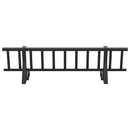 vidaXL Tető havazásvédő Fekete 300 x 29,5 x 34,5 cm Acél