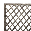 vidaXL Kertész cserép rácsos változattal Szürke 70 x 30 x 135 cm