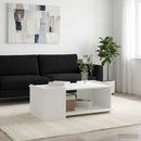vidaXL Dohányzóasztal Fehér 90 x 50 x 33 cm Szerelt Fa