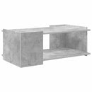 vidaXL Dohányzóasztal Betonszürke 90 x 50 x 33 cm Szerelt Fa