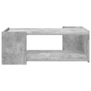 vidaXL Dohányzóasztal Betonszürke 90 x 50 x 33 cm Szerelt Fa