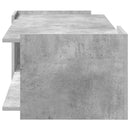 vidaXL Dohányzóasztal Betonszürke 90 x 50 x 33 cm Szerelt Fa