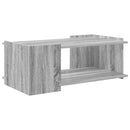 vidaXL Dohányzóasztal Szürke Sonoma 90 x 50 x 33 cm Szerelt Fa