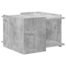 vidaXL Dohányzóasztal Betonszürke 50,5 x 50 x 33 cm Szerelt Fa