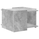 vidaXL Dohányzóasztal Betonszürke 50,5 x 50 x 33 cm Szerelt Fa