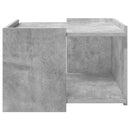 vidaXL Dohányzóasztal Betonszürke 50,5 x 50 x 33 cm Szerelt Fa