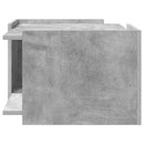 vidaXL Dohányzóasztal Betonszürke 50,5 x 50 x 33 cm Szerelt Fa