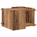 vidaXL Dohányzóasztal Antik Fa 50,5 x 50 x 33 cm Szerelt Fa