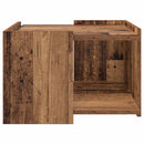 vidaXL Dohányzóasztal Antik Fa 50,5 x 50 x 33 cm Szerelt Fa