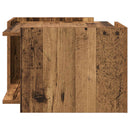 vidaXL Dohányzóasztal Antik Fa 50,5 x 50 x 33 cm Szerelt Fa