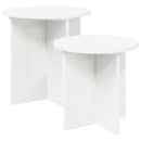 vidaXL Kisasztal készlet tárolóval 2 pcs Mérnöki fa
