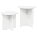 vidaXL Kisasztal készlet tárolóval 2 pcs Mérnöki fa