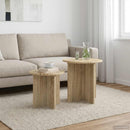 vidaXL Kisasztal készlet tárolóval 2 pcs Sonoma Tölgy Mérnöki fa