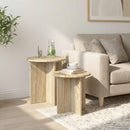 vidaXL Kisasztal készlet tárolóval 2 pcs Sonoma Tölgy Mérnöki fa