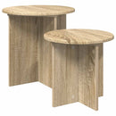 vidaXL Kisasztal készlet tárolóval 2 pcs Sonoma Tölgy Mérnöki fa