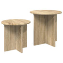 vidaXL Kisasztal készlet tárolóval 2 pcs Sonoma Tölgy Mérnöki fa