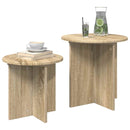 vidaXL Kisasztal készlet tárolóval 2 pcs Sonoma Tölgy Mérnöki fa