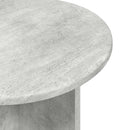 vidaXL Kisasztal készlet 2 db Betonszürke Ø 45 x 45 cm Mérnöki fa