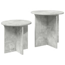 vidaXL Kisasztal készlet tárolóval 2 pcs Betonszürke Mérnöki fa