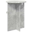 vidaXL Oldal asztal tárolóval Betonszürke Ø 39,5 x 55 cm Szerelt Fa
