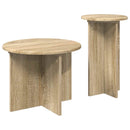 vidaXL Kisasztal készlet tárolóval 2 pcs Sonoma Tölgy Szerelt Fa