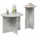 vidaXL Kisasztal készlet tárolóval 2 pcs Betonszürke Szerelt Fa
