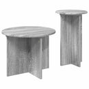 vidaXL Kisasztal készlet tárolóval 2 pcs Szürke Sonoma Szerelt Fa