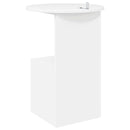 vidaXL Oldal asztal Fehér Ø 39,5 x 55 cm Szerelt Fa