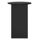 vidaXL Oldal asztal Fekete Tölgy Ø 39,5 x 55 cm Szerelt Fa
