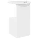 vidaXL Oldal asztal Magasfényű Fehér Ø 39,5 x 55 cm Szerelt Fa
