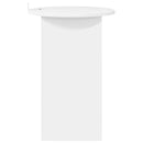 vidaXL Oldal asztal Magasfényű Fehér Ø 39,5 x 55 cm Szerelt Fa