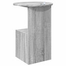 vidaXL Oldal asztal Szürke Sonoma Ø 39,5 x 55 cm Szerelt Fa