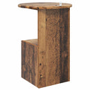 vidaXL Oldal asztal Antik Fa Ø 39,5 x 55 cm Szerelt Fa