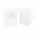 vidaXL Dohányzóasztal Fehér 87 x 50 x 45 cm Mérnöki fa