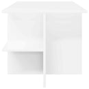 vidaXL Dohányzóasztal Fehér 87 x 50 x 45 cm Mérnöki fa