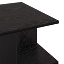 vidaXL Dohányzóasztal Fekete Tölgy 87 x 50 x 45 cm Mérnöki fa