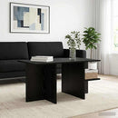 vidaXL Dohányzóasztal Fekete Tölgy 87 x 50 x 45 cm Mérnöki fa