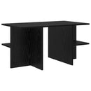 vidaXL Dohányzóasztal Fekete Tölgy 87 x 50 x 45 cm Mérnöki fa