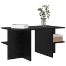 vidaXL Dohányzóasztal Fekete Tölgy 87 x 50 x 45 cm Mérnöki fa