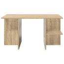vidaXL Dohányzóasztal Sonoma Tölgy 87 x 50 x 45 cm Mérnöki fa