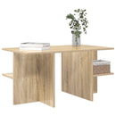 vidaXL Dohányzóasztal Sonoma Tölgy 87 x 50 x 45 cm Mérnöki fa