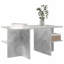 vidaXL Dohányzóasztal Betonszürke 87 x 50 x 45 cm Mérnöki fa