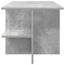 vidaXL Dohányzóasztal Betonszürke 87 x 50 x 45 cm Mérnöki fa