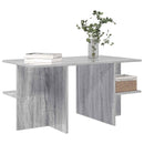 vidaXL Dohányzóasztal Szürke Sonoma 87 x 50 x 45 cm Mérnöki fa