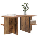 vidaXL Dohányzóasztal Antik Fa 87 x 50 x 45 cm Mérnöki fa