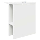 vidaXL Dohányzóasztal 2 pcs Fehér 40 x 30 x 49 cm Szerelt Fa