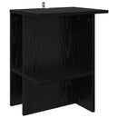 vidaXL Dohányzóasztal 2 pcs Fekete Tölgy 40 x 30 x 49 cm Szerelt Fa